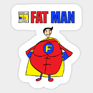 Fat Man The Sumo Wrestler By Lucas Lockhart Sticker